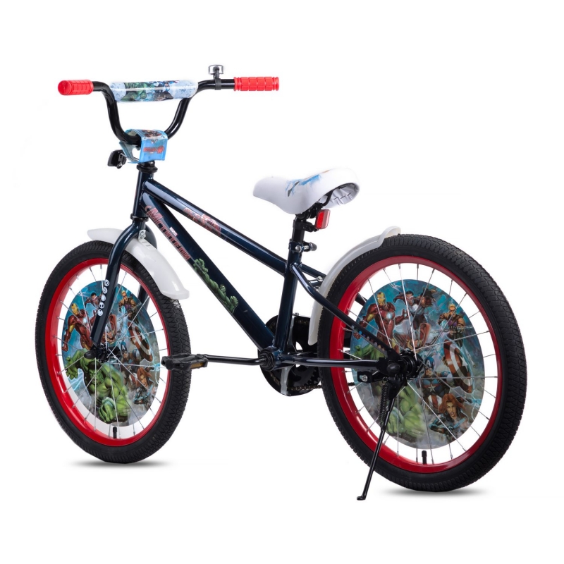 Детский велосипед Marvel Мстители, колеса 20", стальная рама и обода, ножной тормоз  