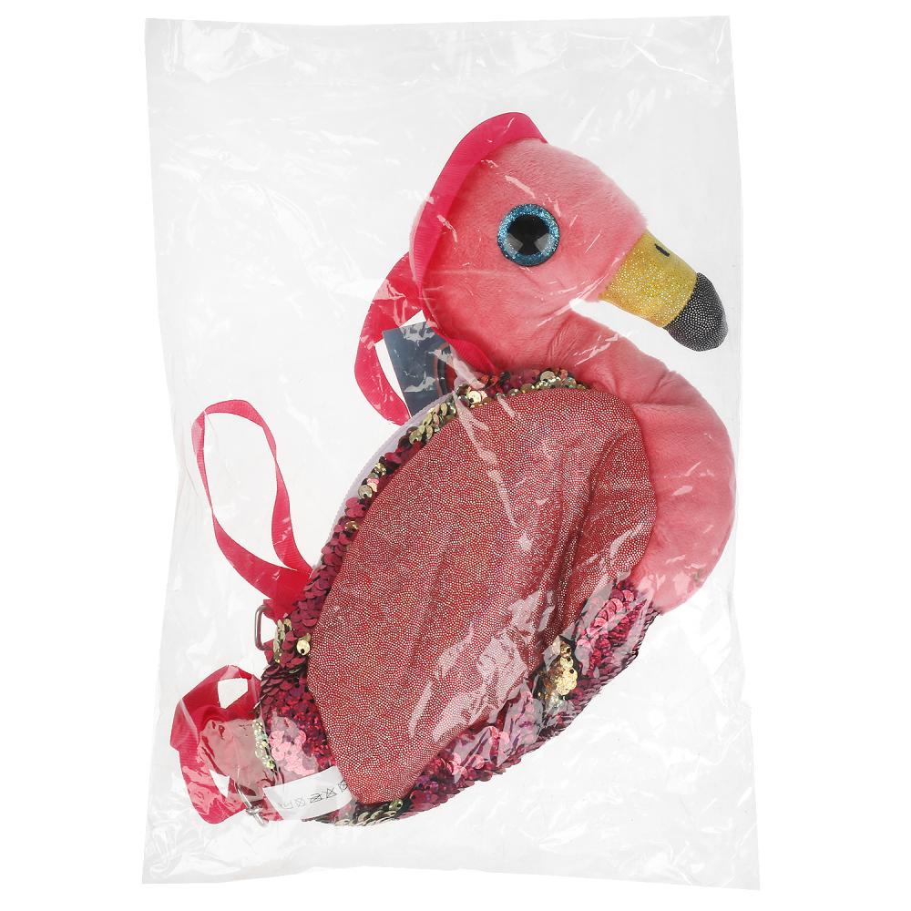 Мягкая сумочка в виде фламинго 15 см  