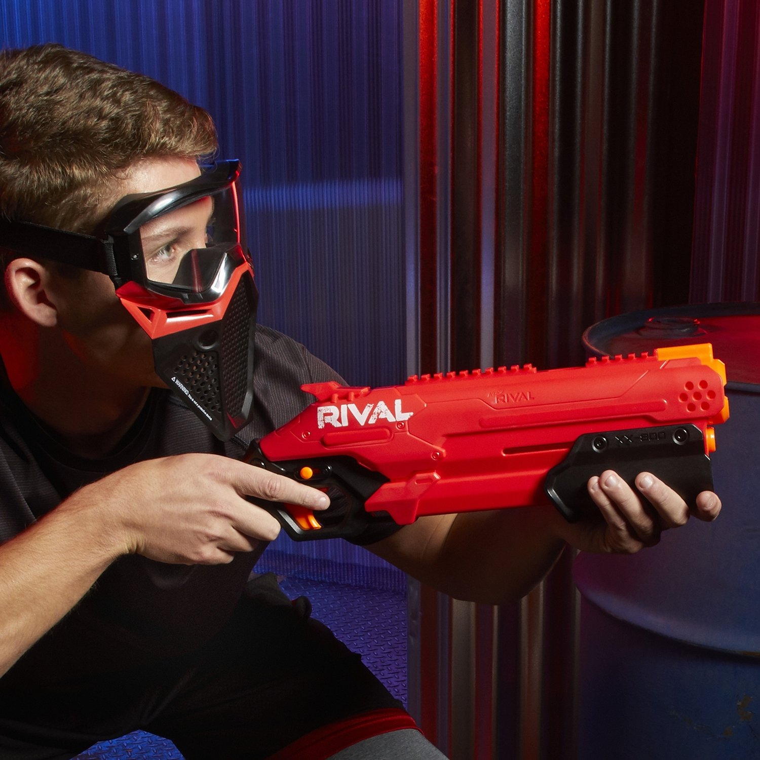 Бластер Nerf Нерф Райвал - Тэйкдаун, красный  