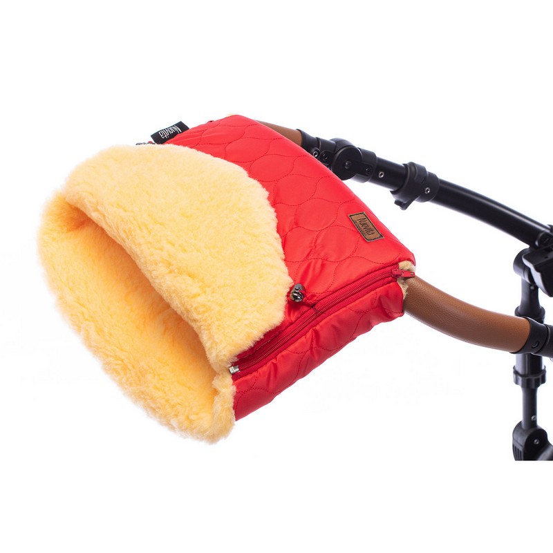 Муфта меховая для коляски Nuovita Polare Pesco Rosso/Красный  