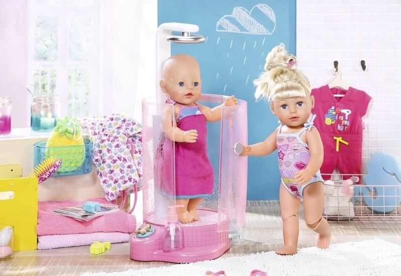 Душевая кабинка для кукол из серии Baby born, дисплей  