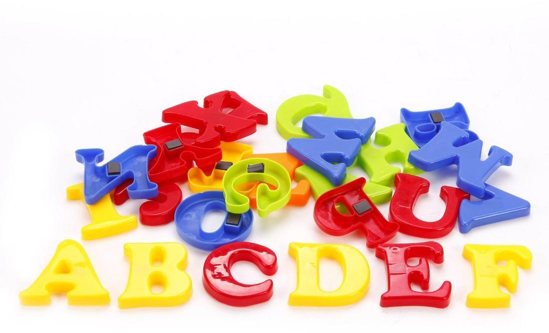Набор английских букв на магнитах, 26 предметов  