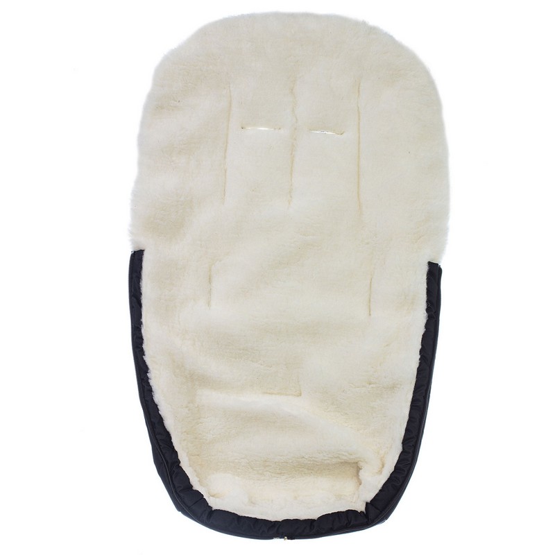 Конверт зимний меховой Nuovita Islanda Bianco Nero/Черный  