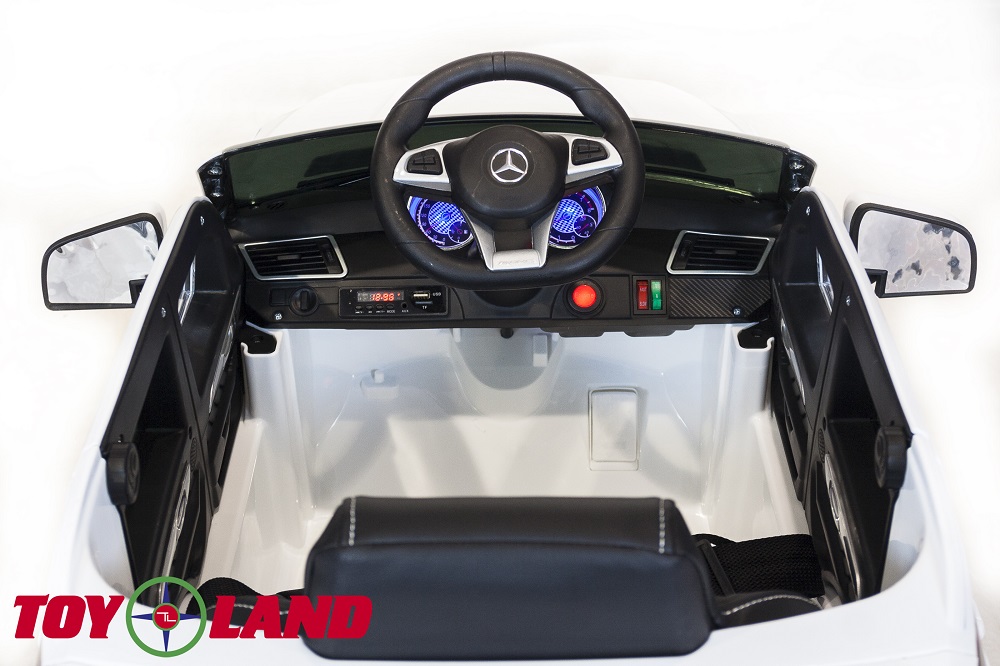 Электромобиль - Mercedes-Benz GLE63S AMG, белый, свет и звук  