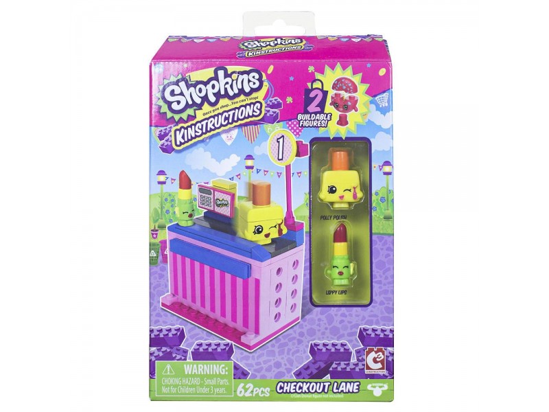 Конструктор Shopkins – Магазин, с фигурками Липпи Липс и Polly Polish  