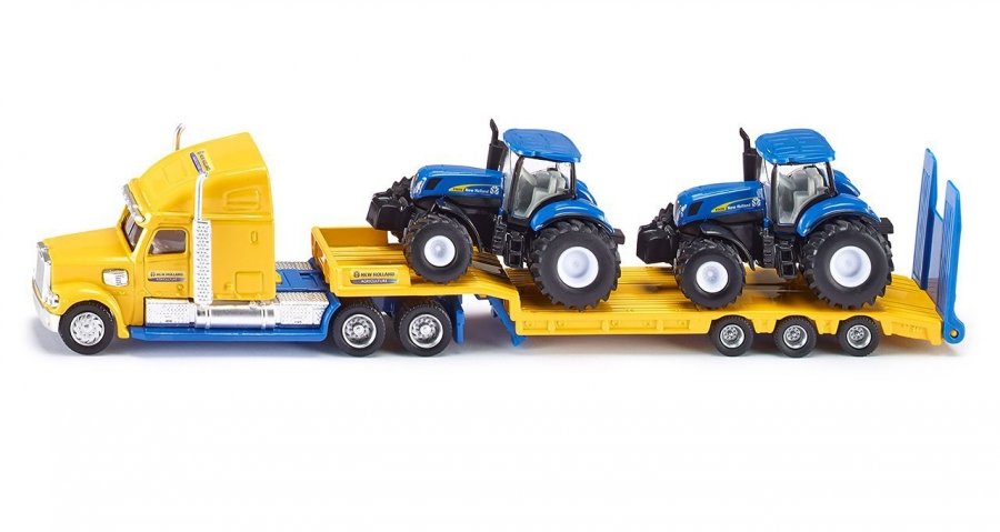 

Грузовик с двумя тракторам New Holland