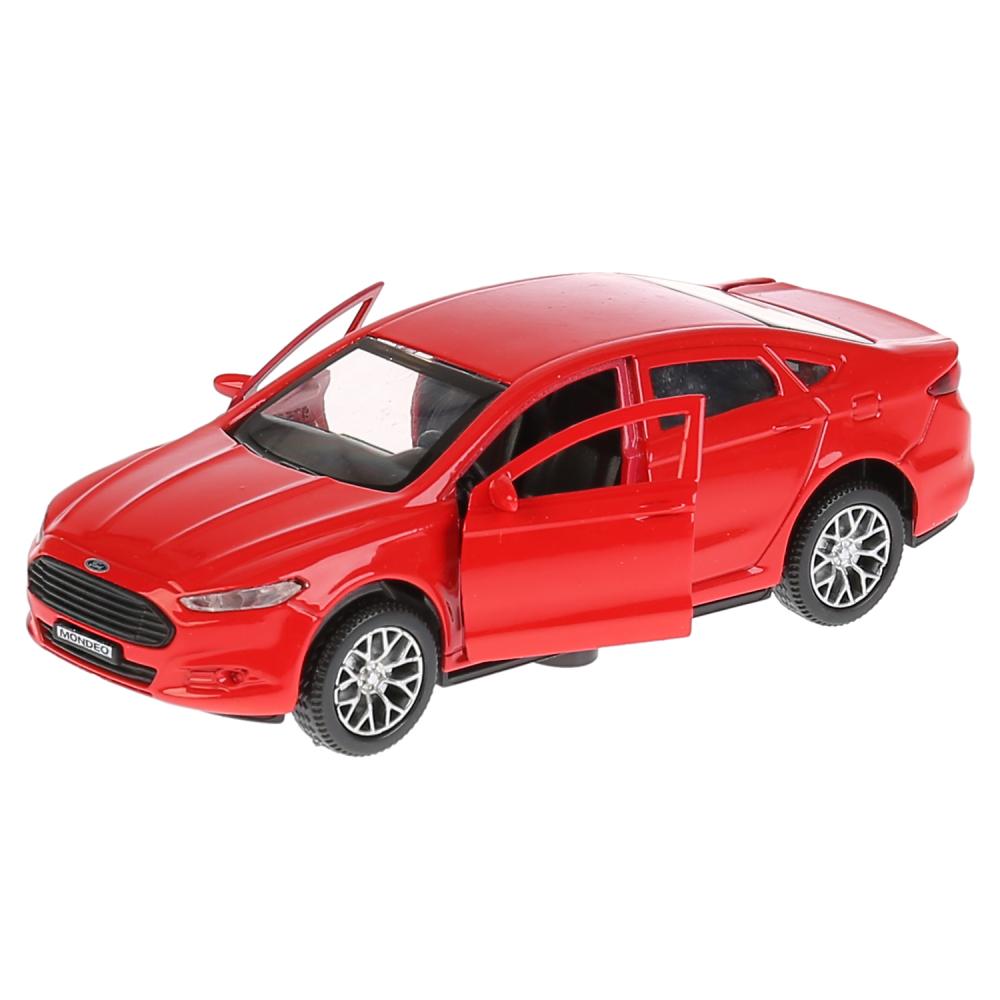Инерционная металлическая машина - Ford Mondeo, красный, 12 см, открываются двери, багажник  