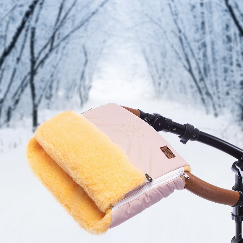 Муфта меховая для коляски Nuovita Islanda Pesco Cipria/Пудровый  