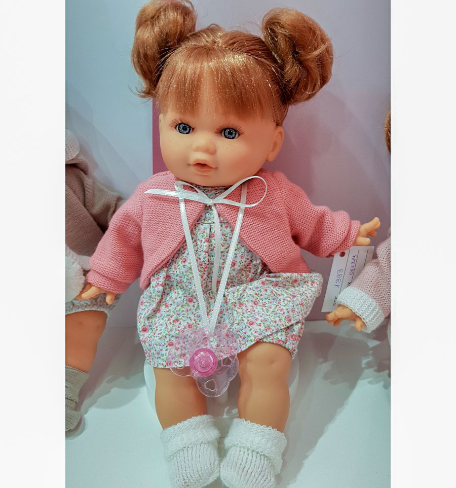 Кукла Монси в розовом, плачет, 30 см.  