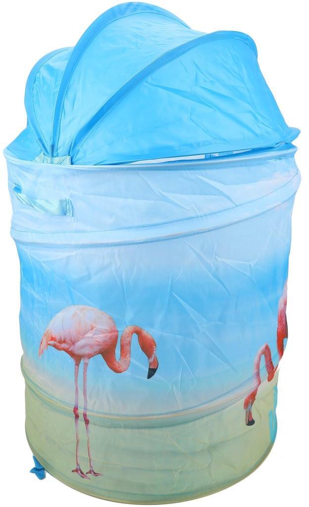 Корзина для игрушек Фламинго, размер 45 х 50 см  