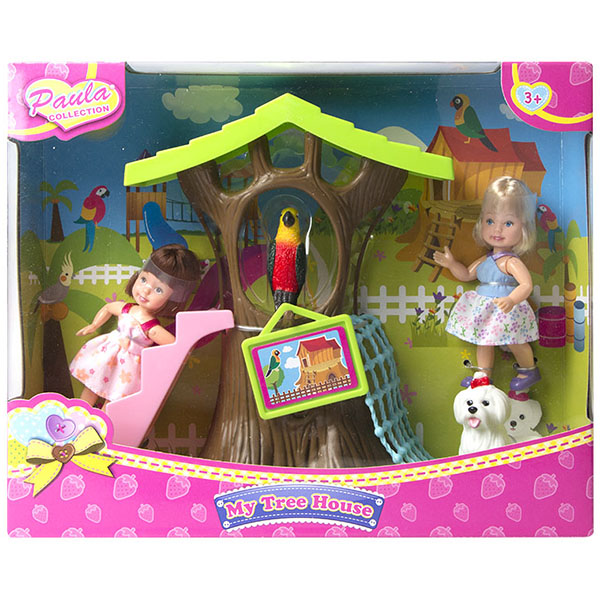 Игровой набор - Домик в лесу, с куколками и аксессуарами, 2 вида  