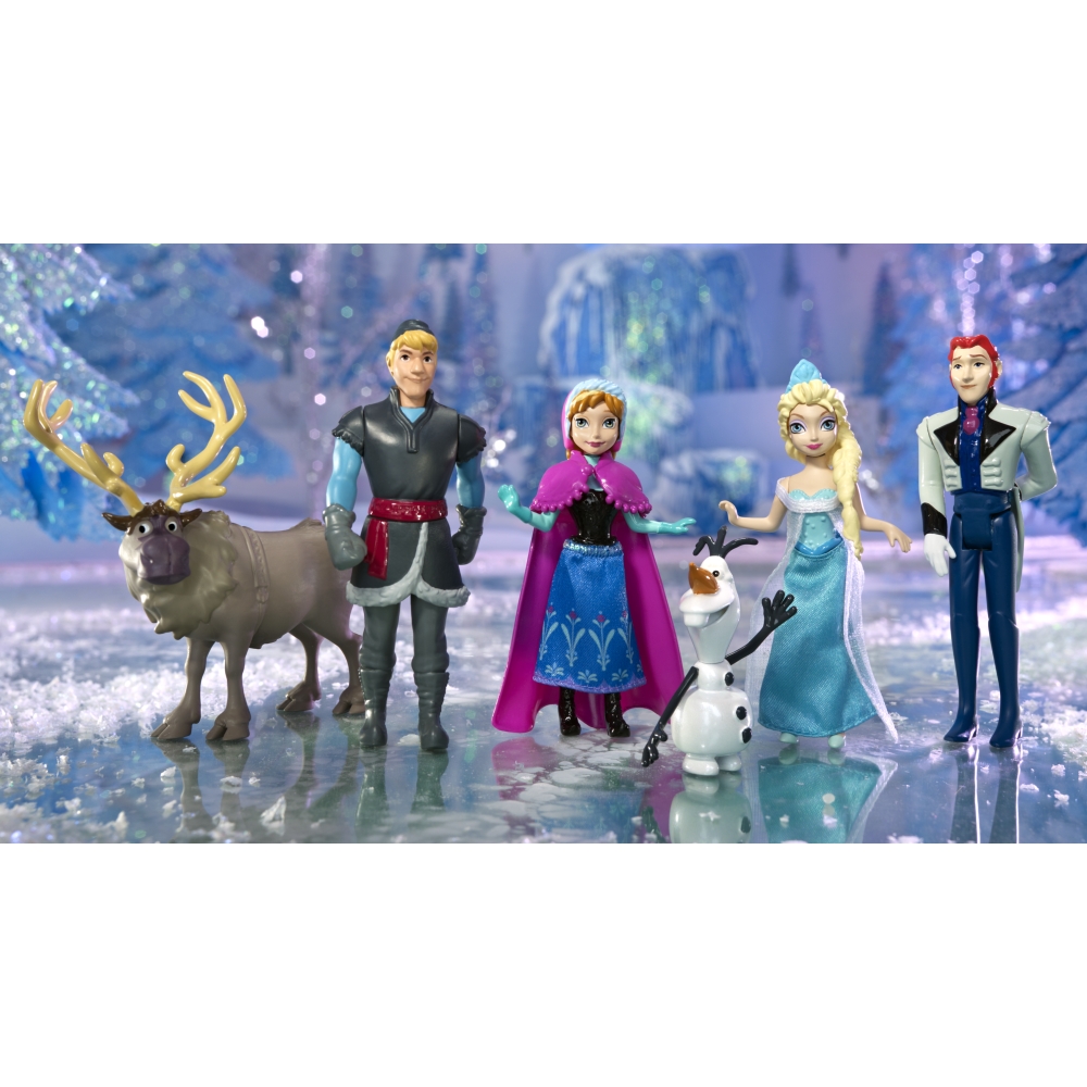 Disney Princess фигурки: Анна,  Эльза,  Олаф,  Кристоф,  Ханс,  Свен  