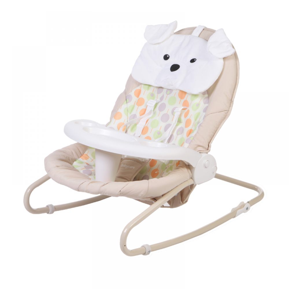 Электрокачели Baby Care Butterfly 2 в 1 с адаптером, Beige  