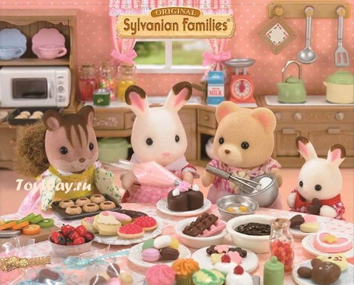 Sylvanian Families - Семья Шоколадных Кроликов  