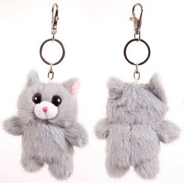 

Игрушка мягкая из серии Флэтси Мини - Котик с подвесом, 9,5 см