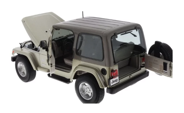 Металлическая машинка Bburago Jeep Wrangler Sahara масштаб 1:18  