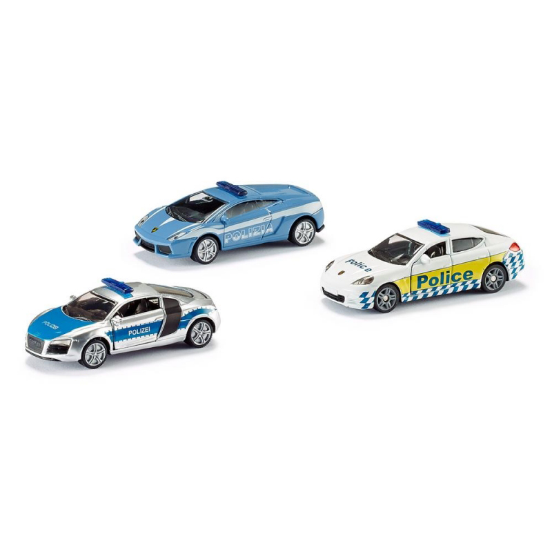 

Игровой набор - Полицейские машинки, 3 штуки, 1:87
