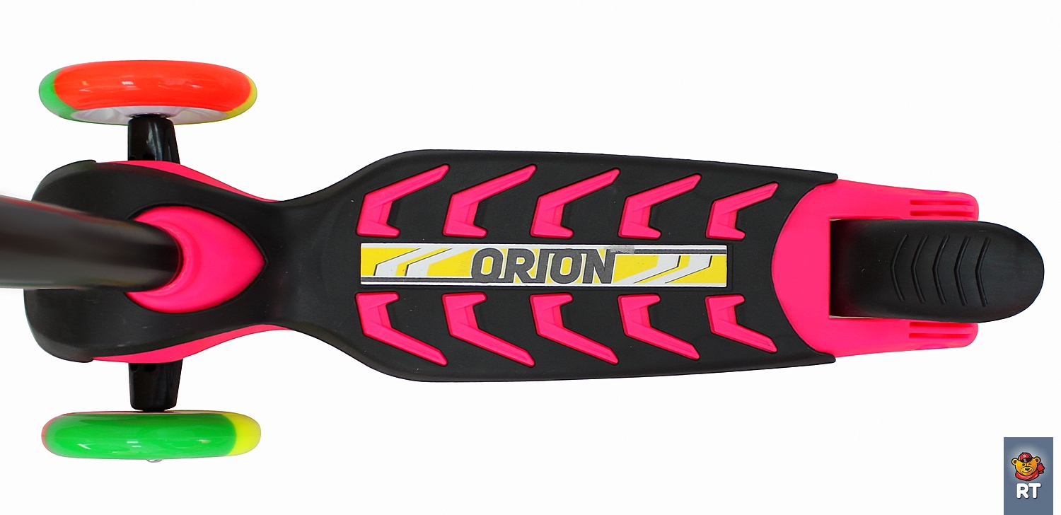Самокат Midi Orion со светящимися колесами, розовый   