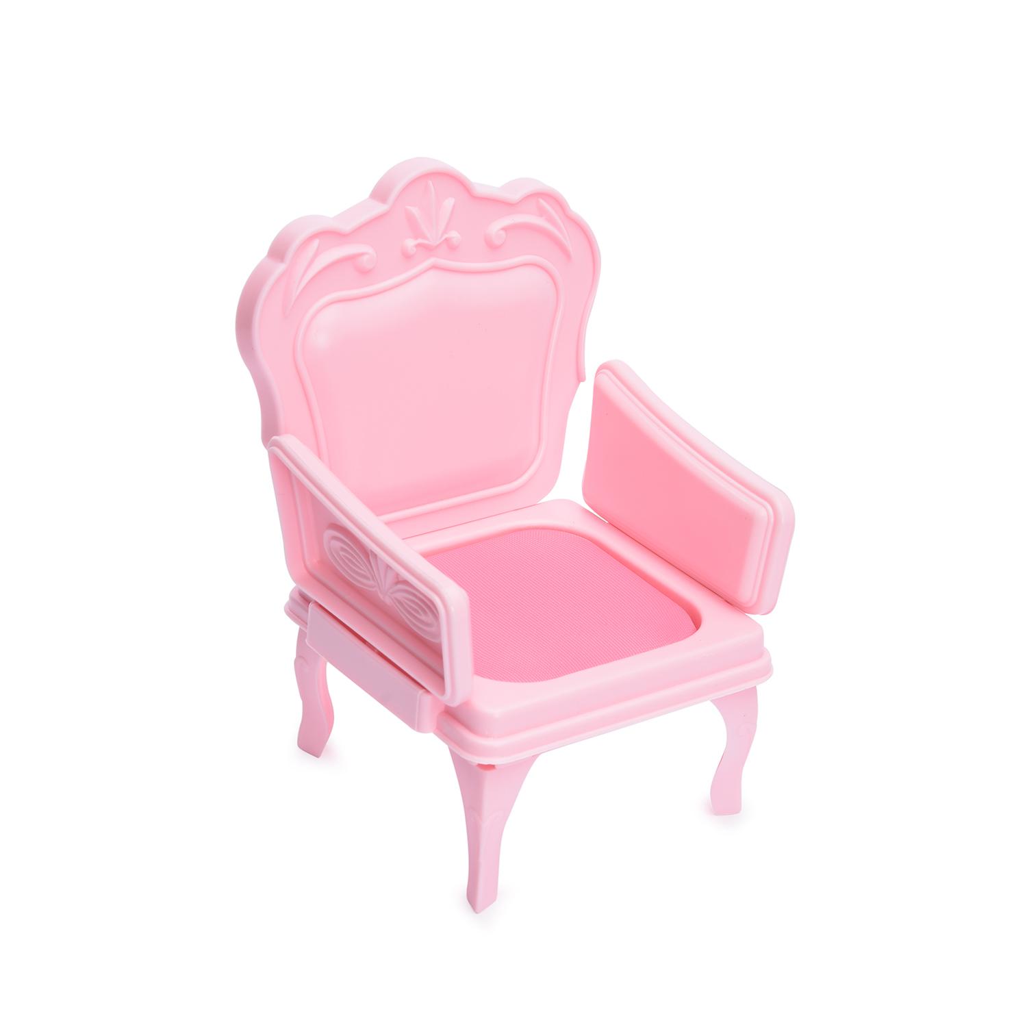 Мебель для куклы - Кресла со столиком для куклы, розовые  