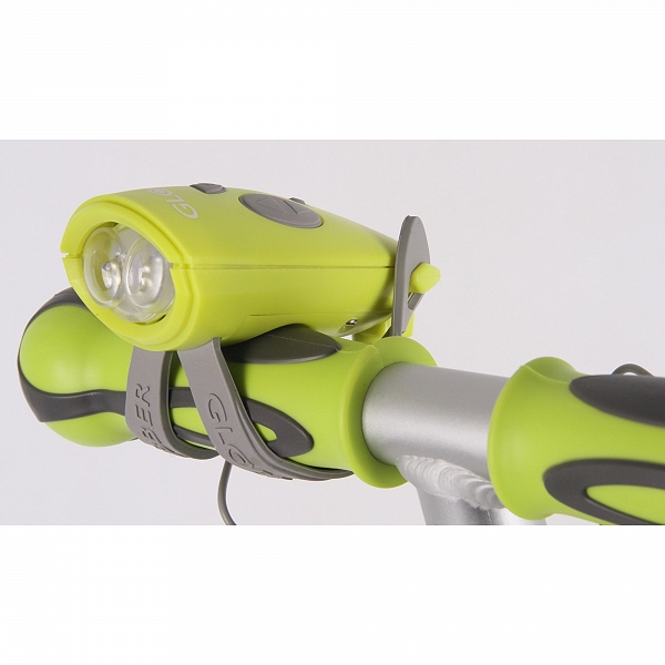 Звонок-фонарик Globber 525-106 для самокатов Mini Hornit, 25 мелодий Lime Green  