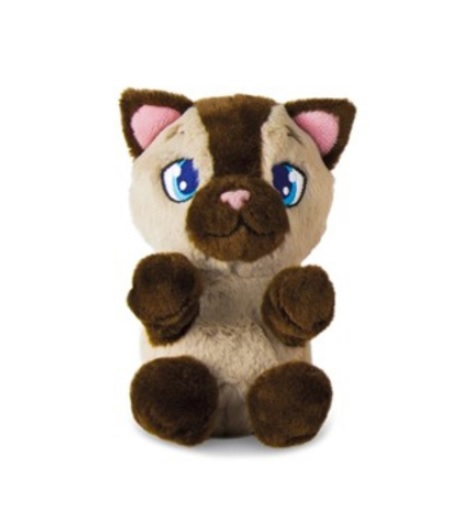 Котенок интерактивный бежево-коричневый, со звуковыми эффектами, шевелит лапками  