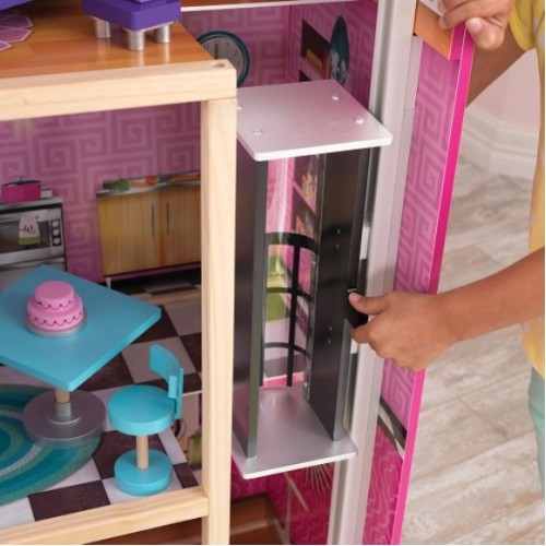 Дом мечты Барби - Глянец, с мебелью 35 предметов и бассейном  