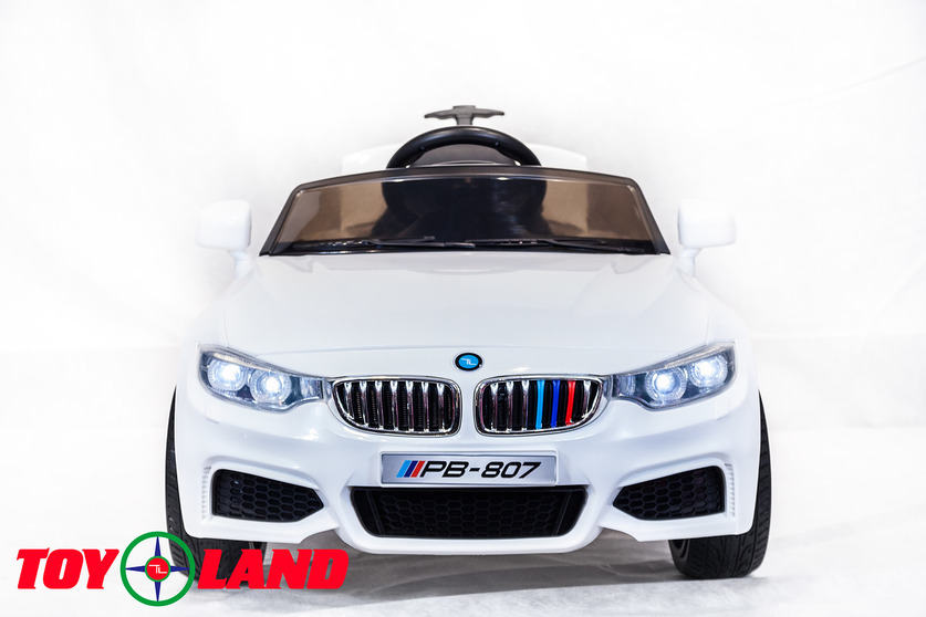 Электромобиль ToyLand BMW 3 белого цвета  