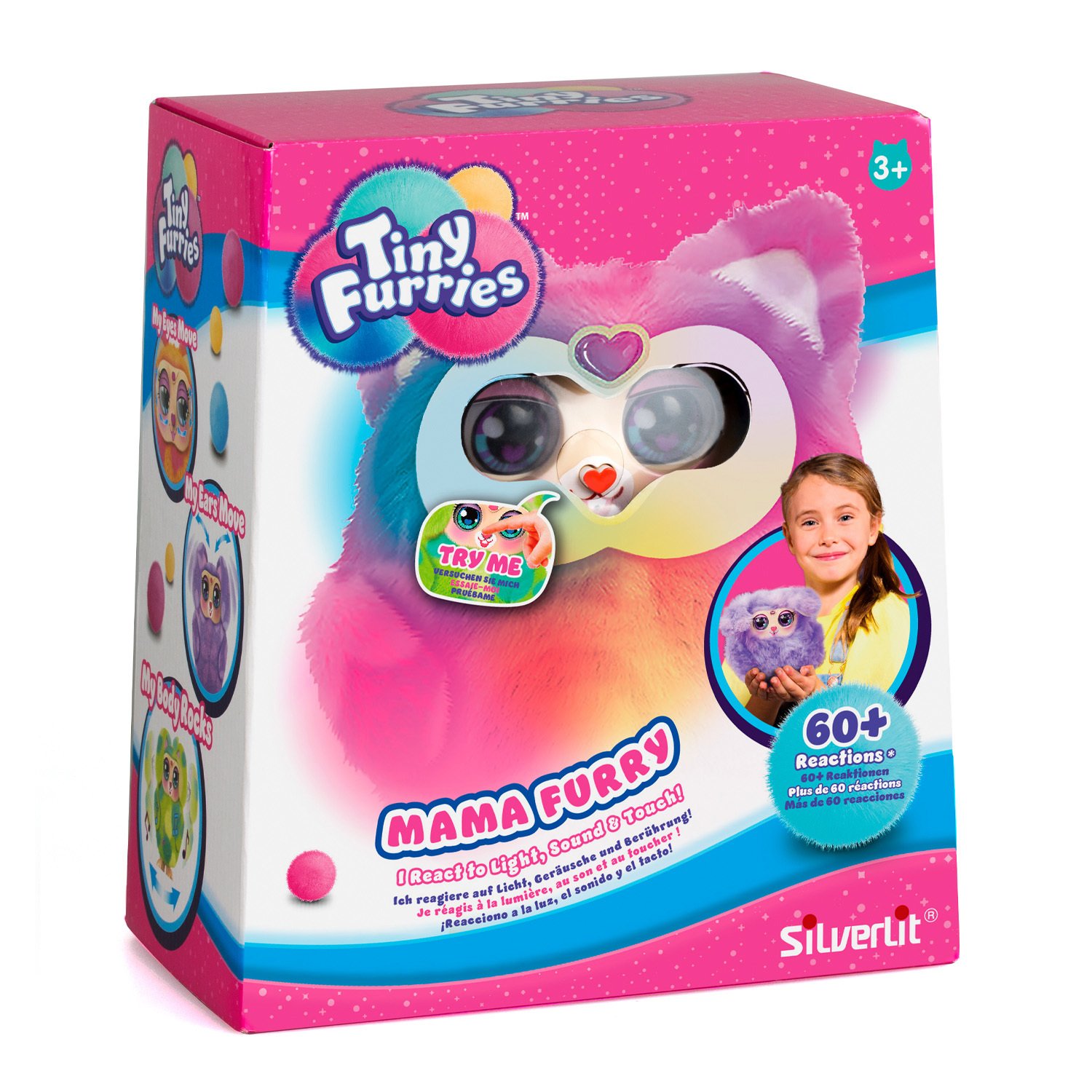 Интерактивная игрушка Mama Tiny Furry Pinky  