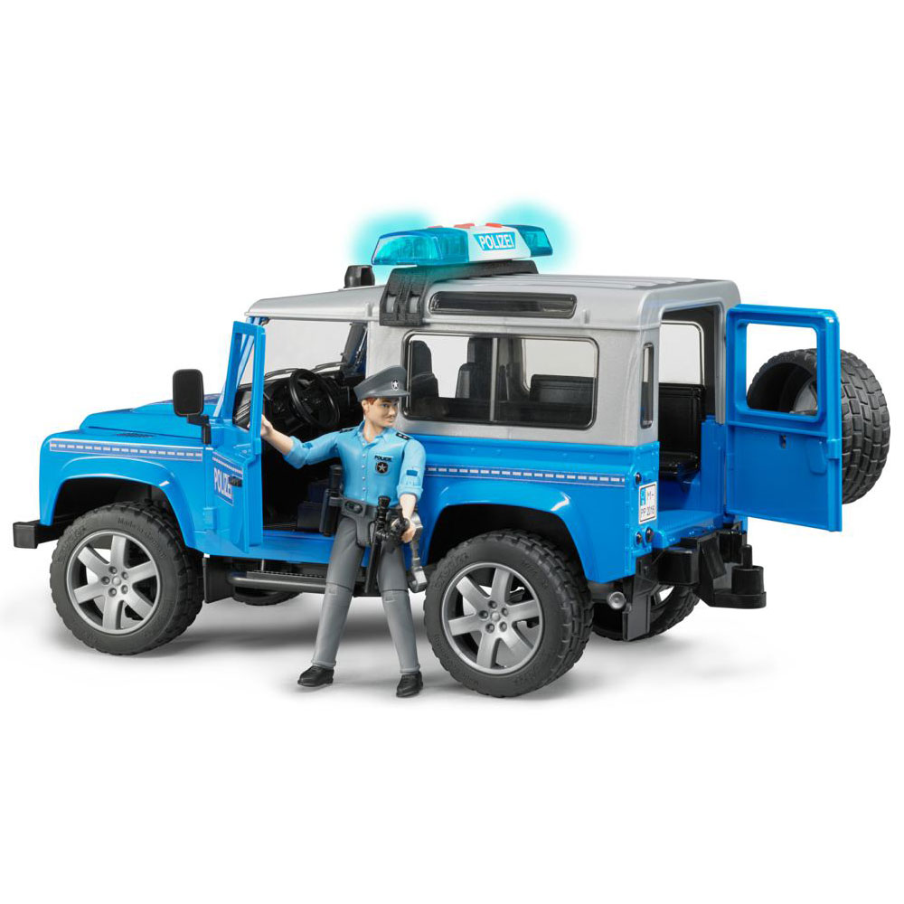 Полицейский внедорожник Bruder Land Rover Defender Station Wagon с фигуркой  