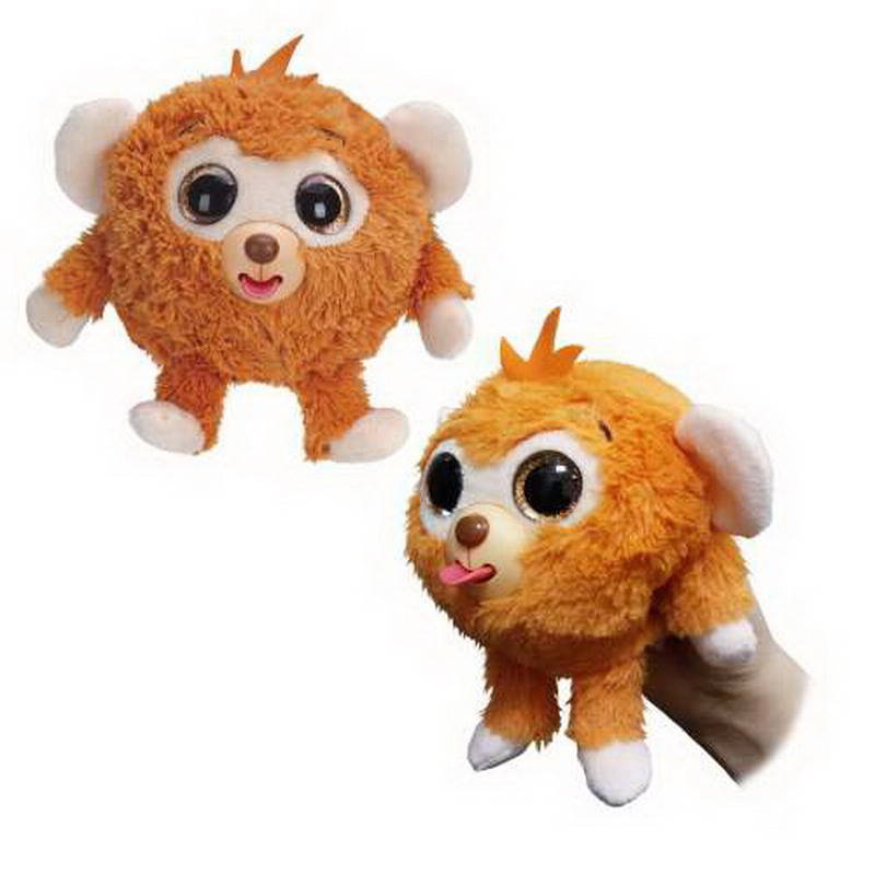 Мягкая игрушка из серии Дразнюка-Zoo Оранжевая обезьянка, показывает язык ,13 см.  