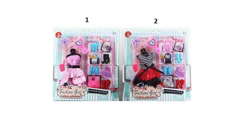 Одежда и аксессуары для куклы высотой 29 см, 2 вида   