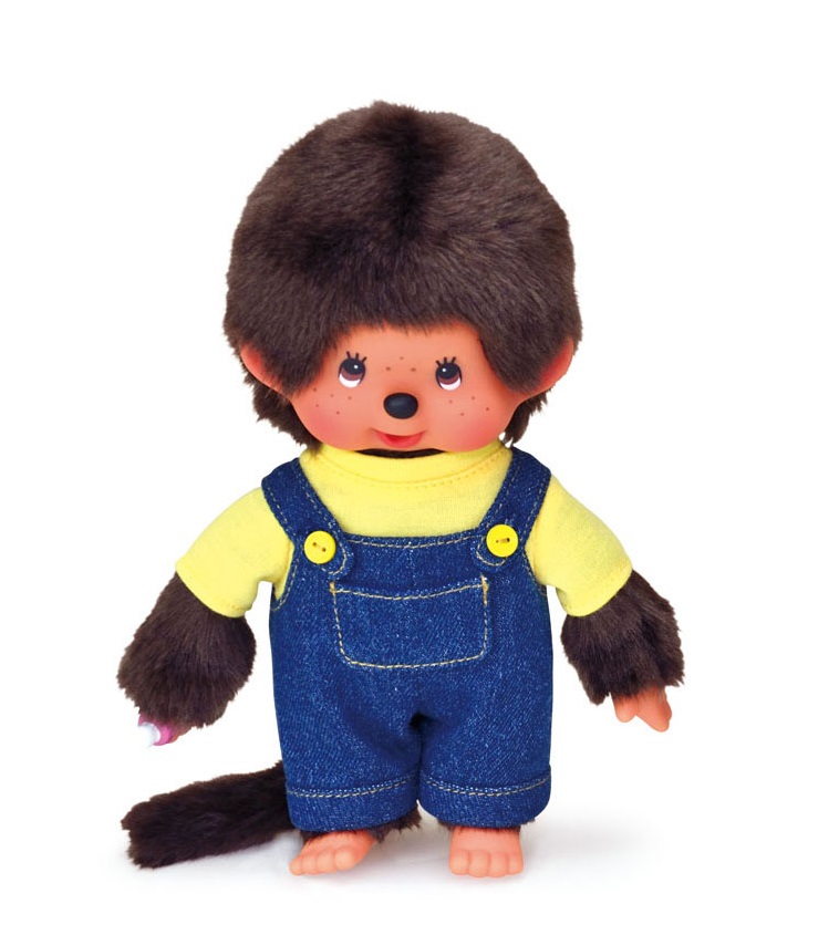 Мягкая игрушка – Мончичи, 20 см мальчик в комбинезоне и желтой футболке  