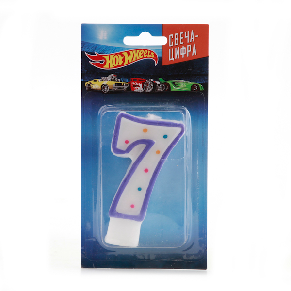 

Свеча-цифра «7» - Hot Wheels