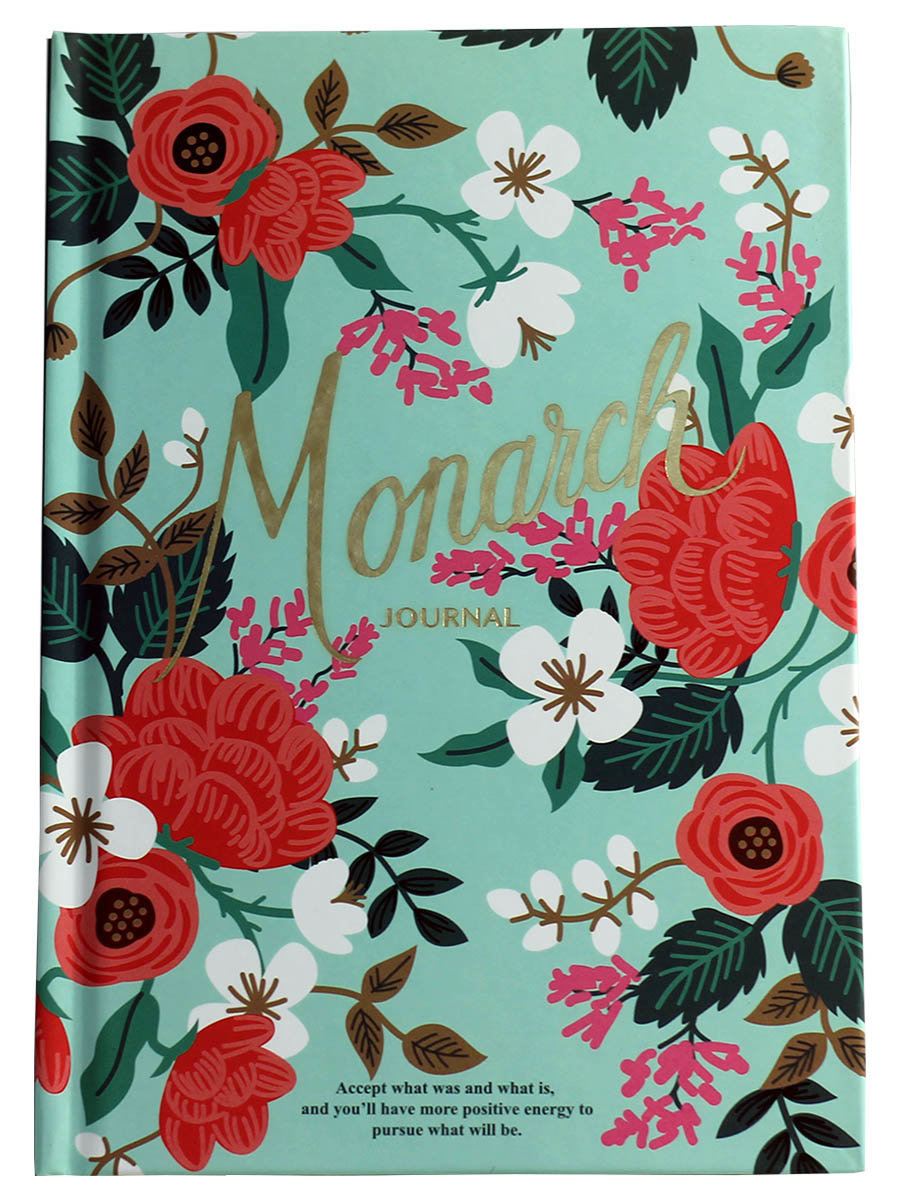 

Планер с цветочками – Monarch, формат А5, зеленый