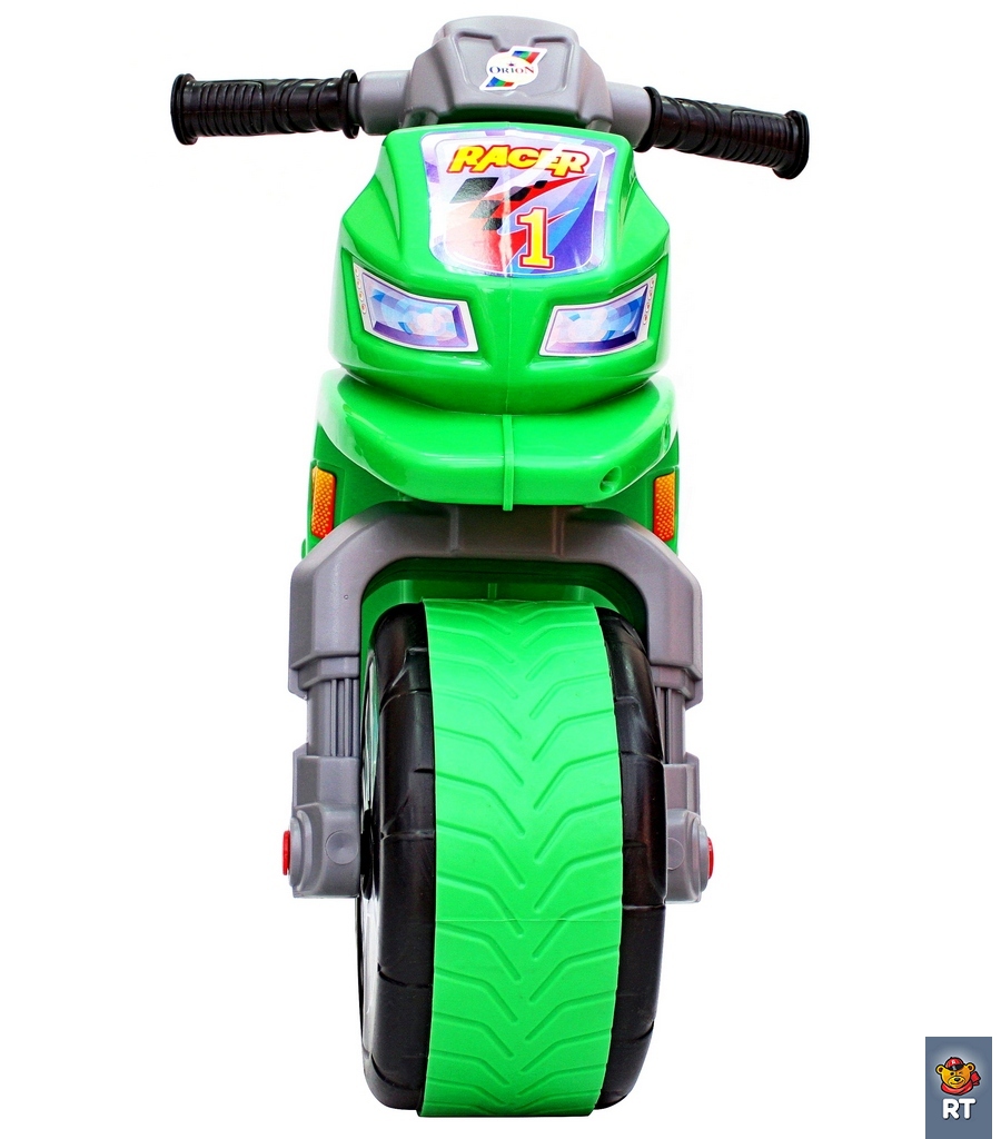 Каталка-мотоцикл беговел ОР501 в 6 - Racer RZ 1, цвет зеленый  