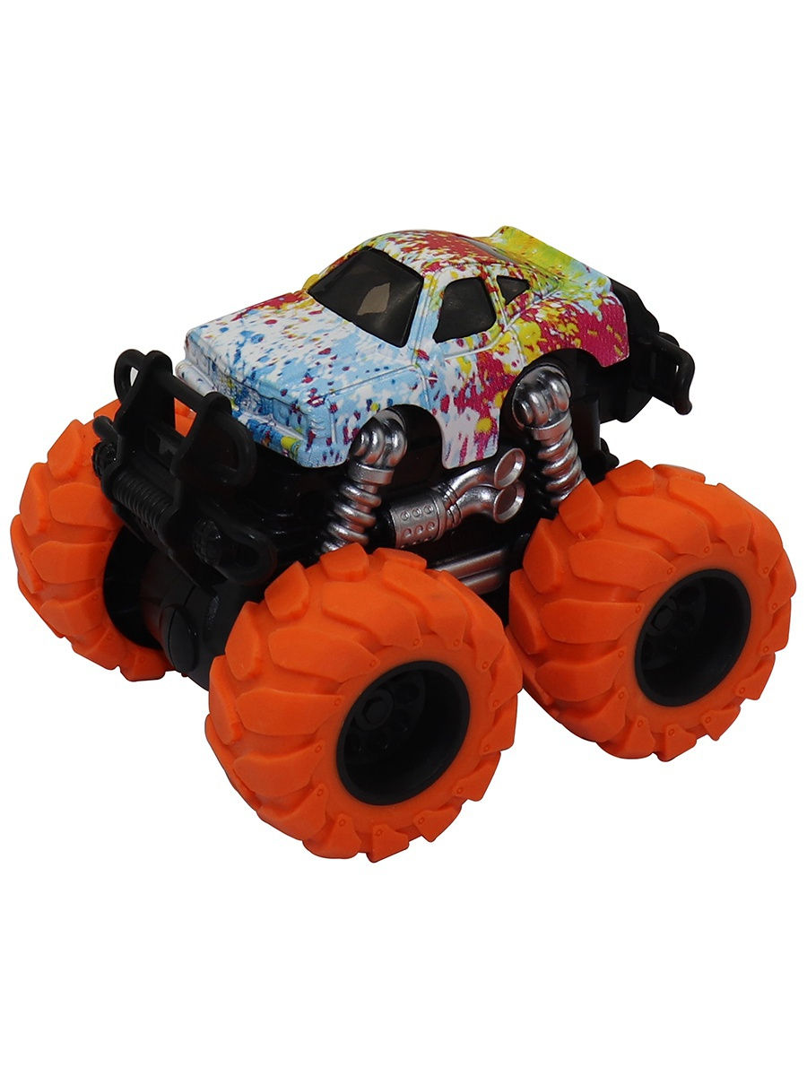 

Машинка гоночная Die-Cast, 4*4, фрикционная, двойной реверс, оранжевые колеса