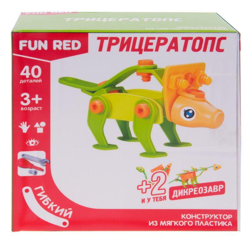 

Конструктор гибкий - Трицератопс, 40 деталей