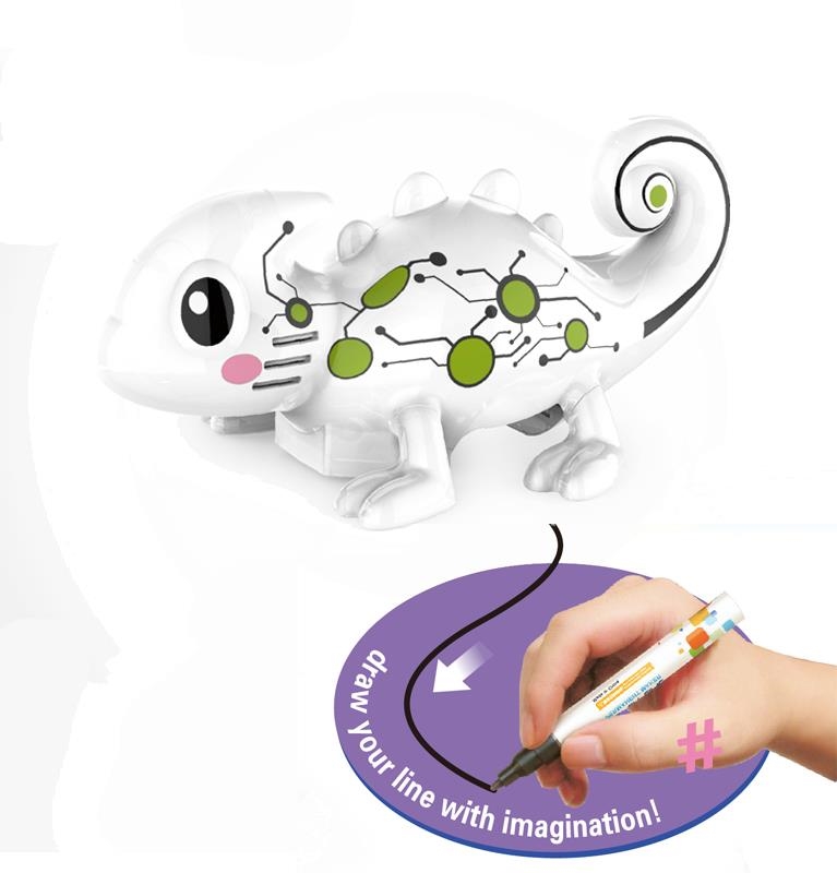 Интерактивная игрушка Робо-Хамелеончик, меняющий цвет, звуковые эффекты  
