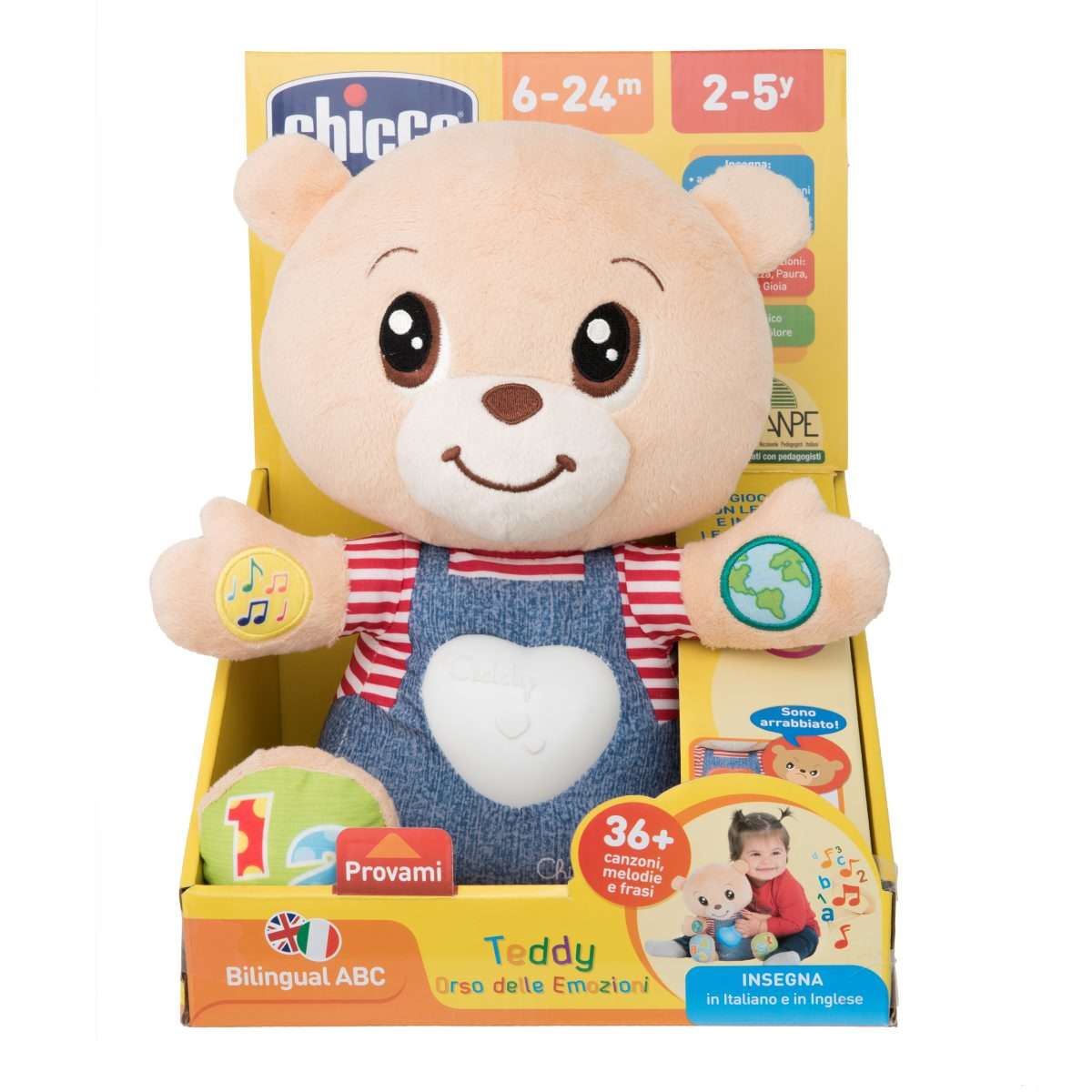Мягкая интерактивная игрушка - Говорящий Мишка Teddy Emotion, русско-английский  