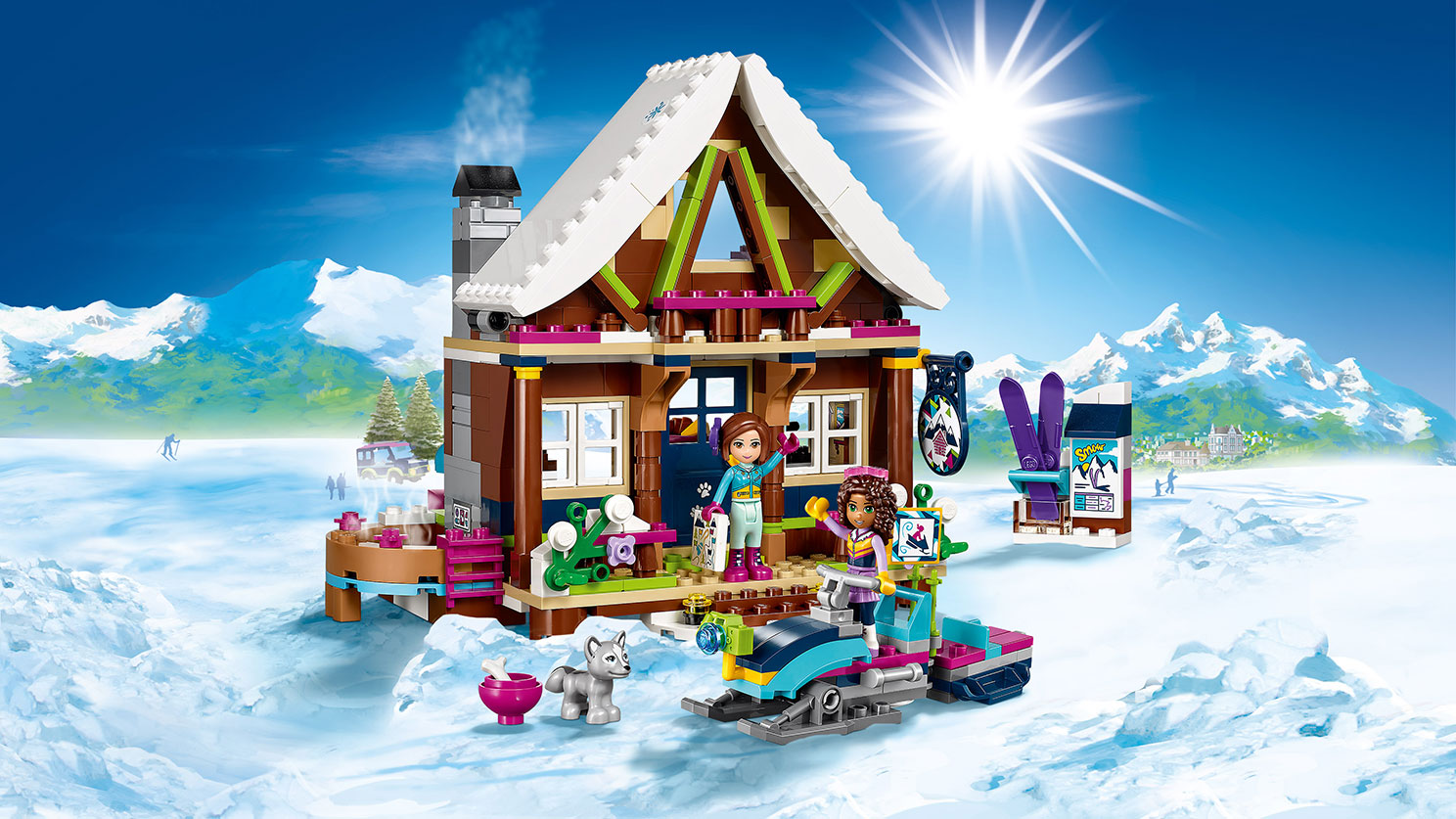 Конструктор Lego Friends. Горнолыжный курорт: шале  