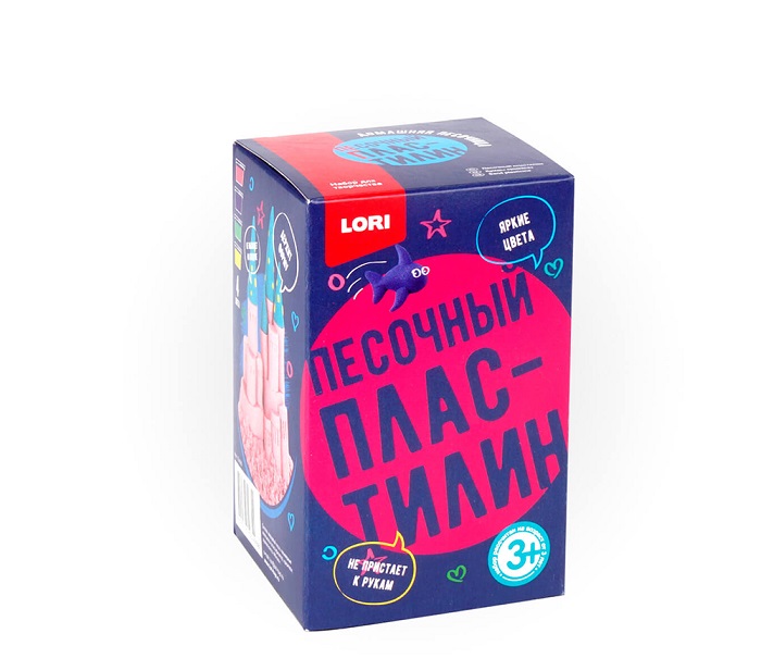 

Пластилин песочный, 4 цвета по 100 гр