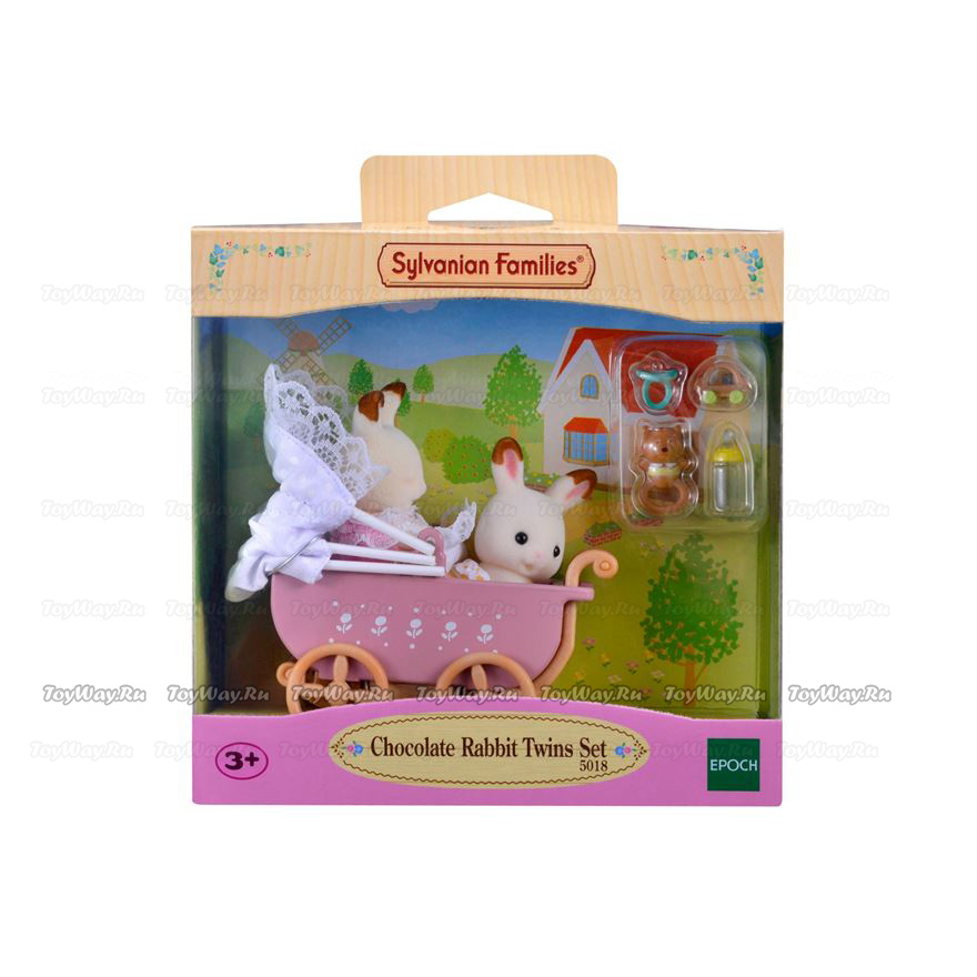 Sylvanian Families - Двойняшки Филипп и Николь в коляске  