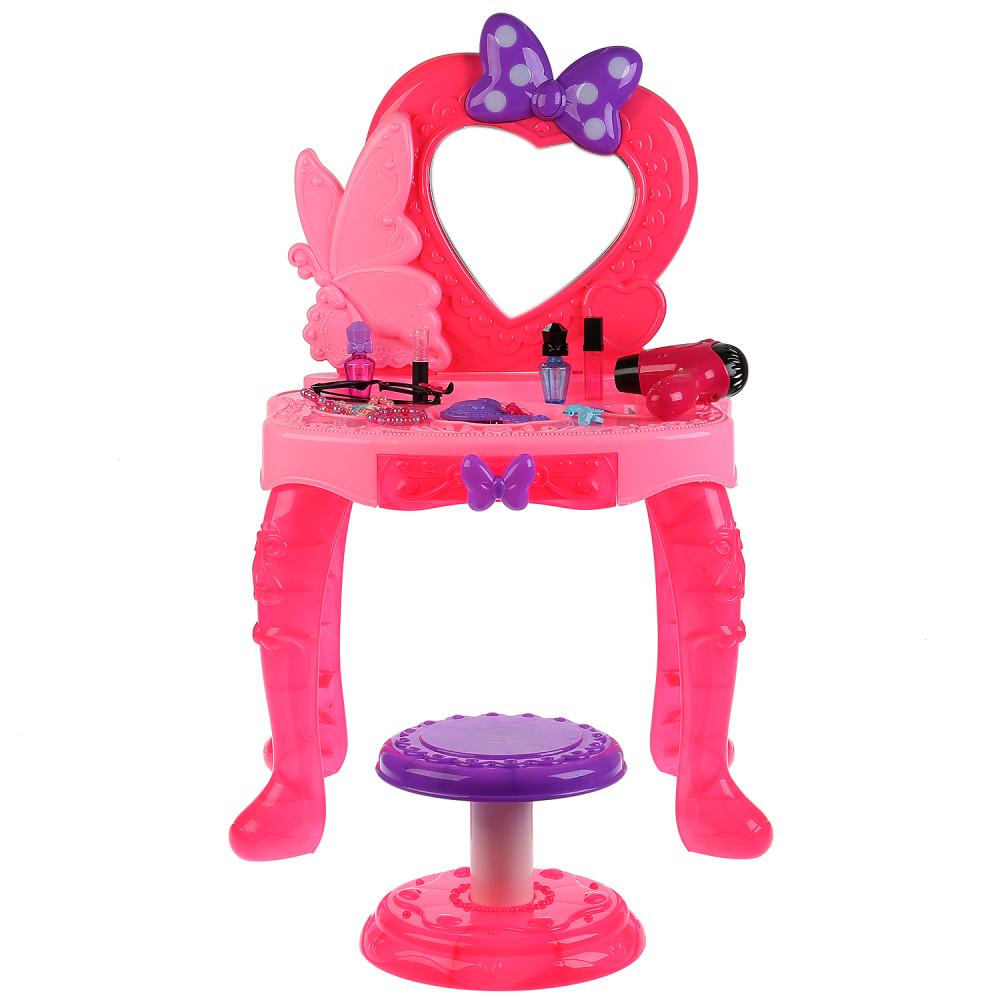 

Набор игровой - Туалетный столик на батарейках, свет и звук, с табуретом и аксессуарами