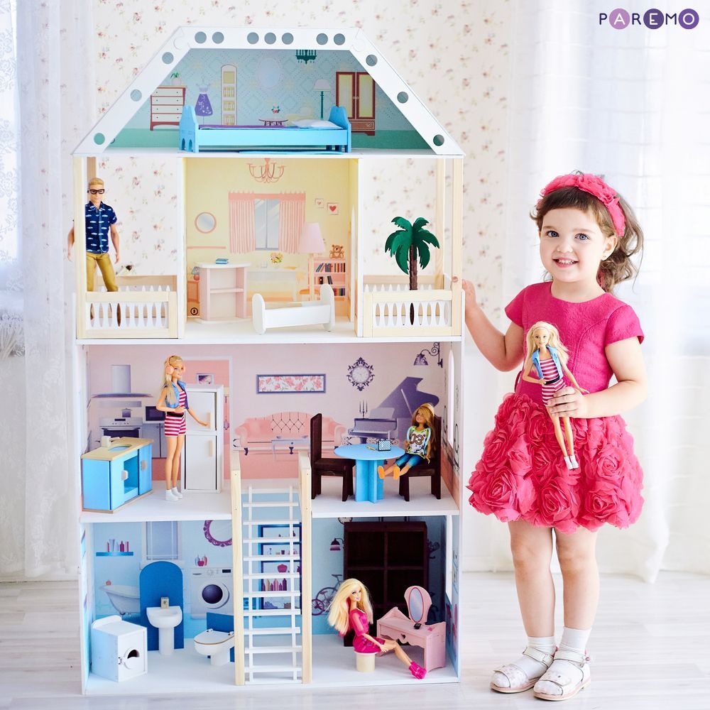 Кукольный домик с мебелью - Поместье Риверсайд, 16 предметов  