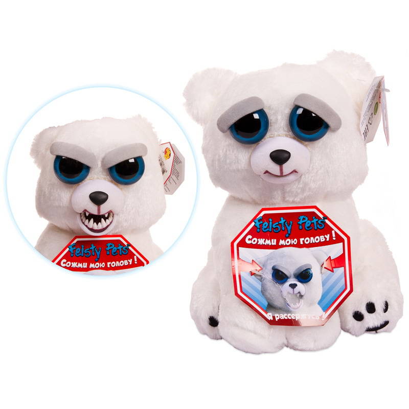 

Медведь белый Feisty Pets, 20 см