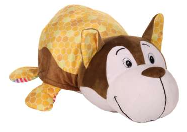 Плюшевая игрушка из серии Вывернушка Ням-Ням 2-в-1 Хаски с ароматом медовой глазури-Полярный мишка с ароматом фруктового мороженого, 40 см.  