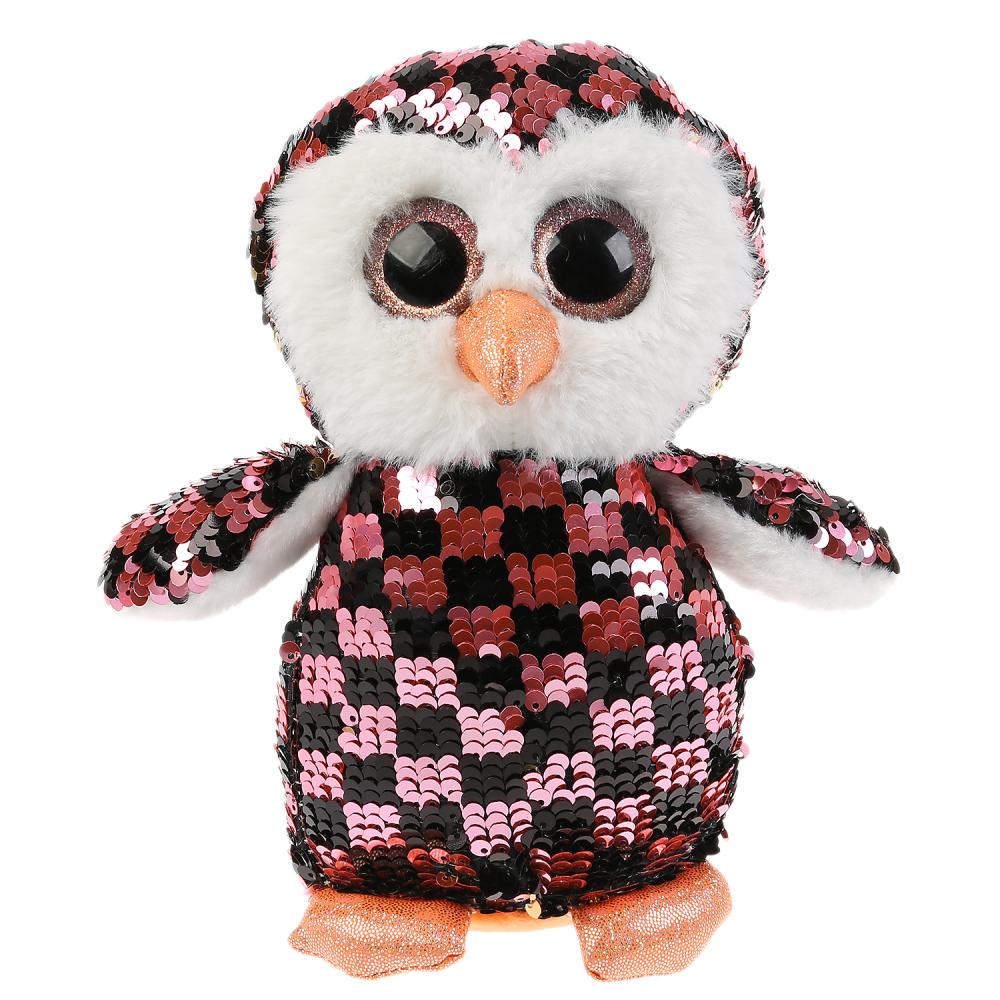 

Игрушка мягкая - Сова из пайеток пятнистая, 21 см