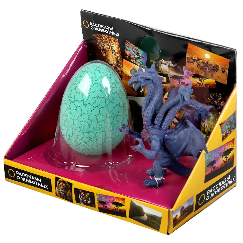 Игровой набор Рассказы о животных - Синий дракон с яйцом, 10 см  