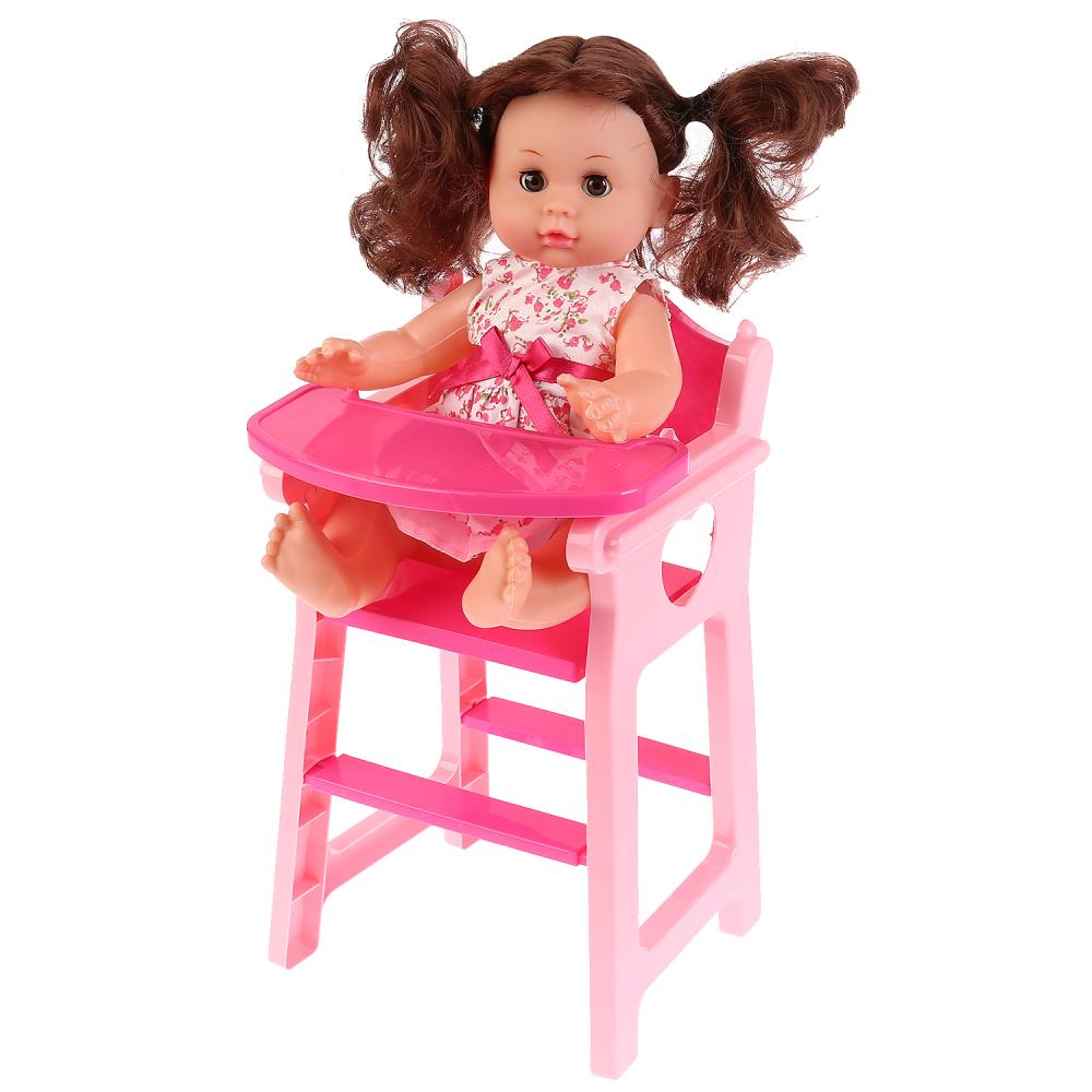 Кроватка-качалка и стульчик  для кормления с куклой  