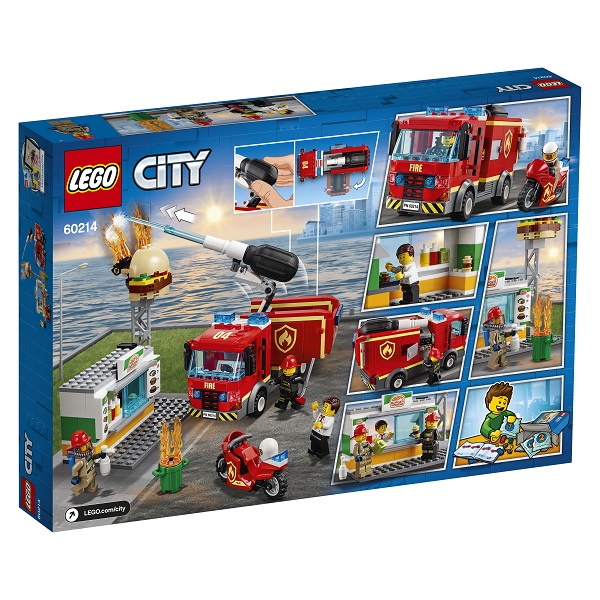 Конструктор Lego City Fire - Пожар в бургер-кафе  